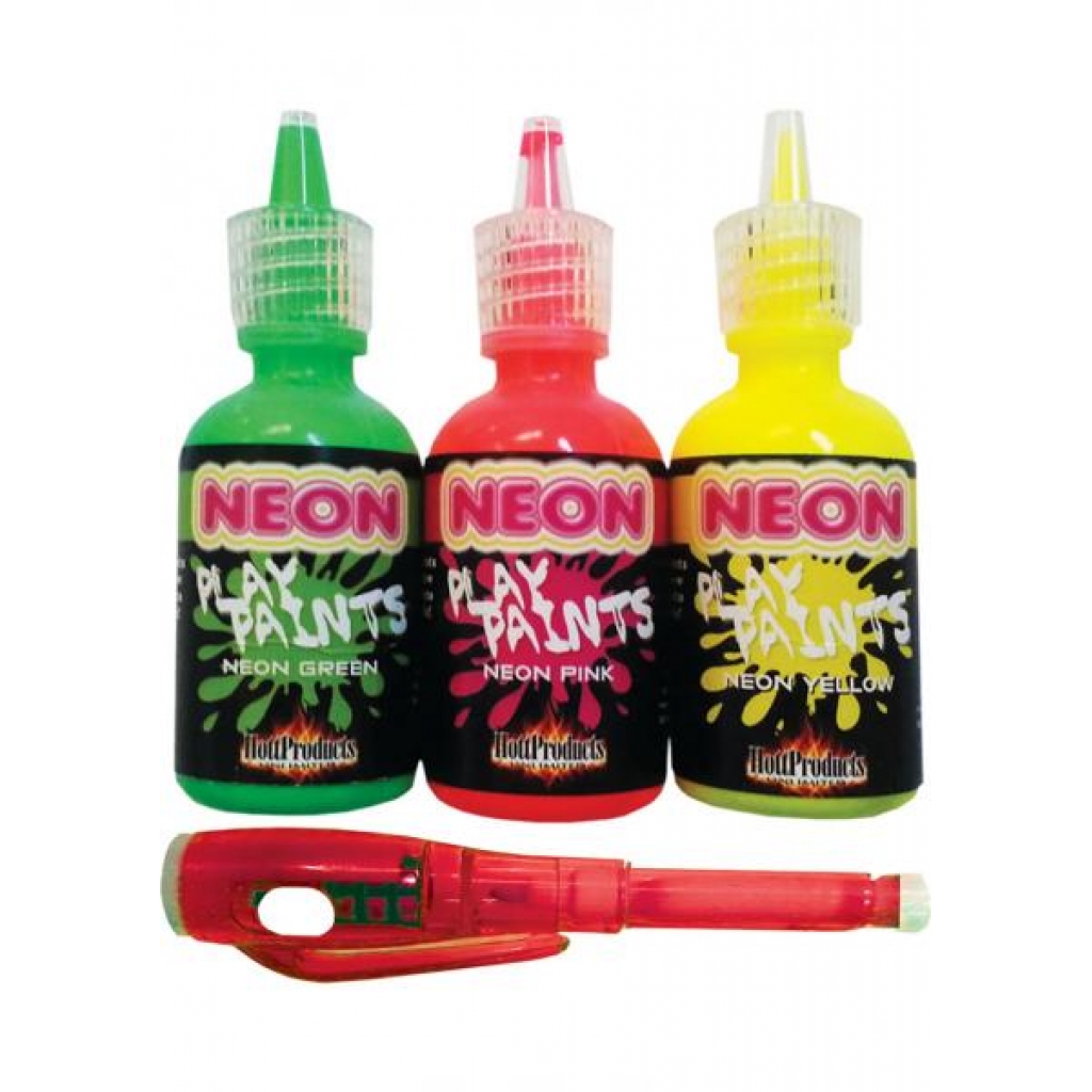 Neon Play Paints Assorted Colors 3 Each Per Pack - Hott Products