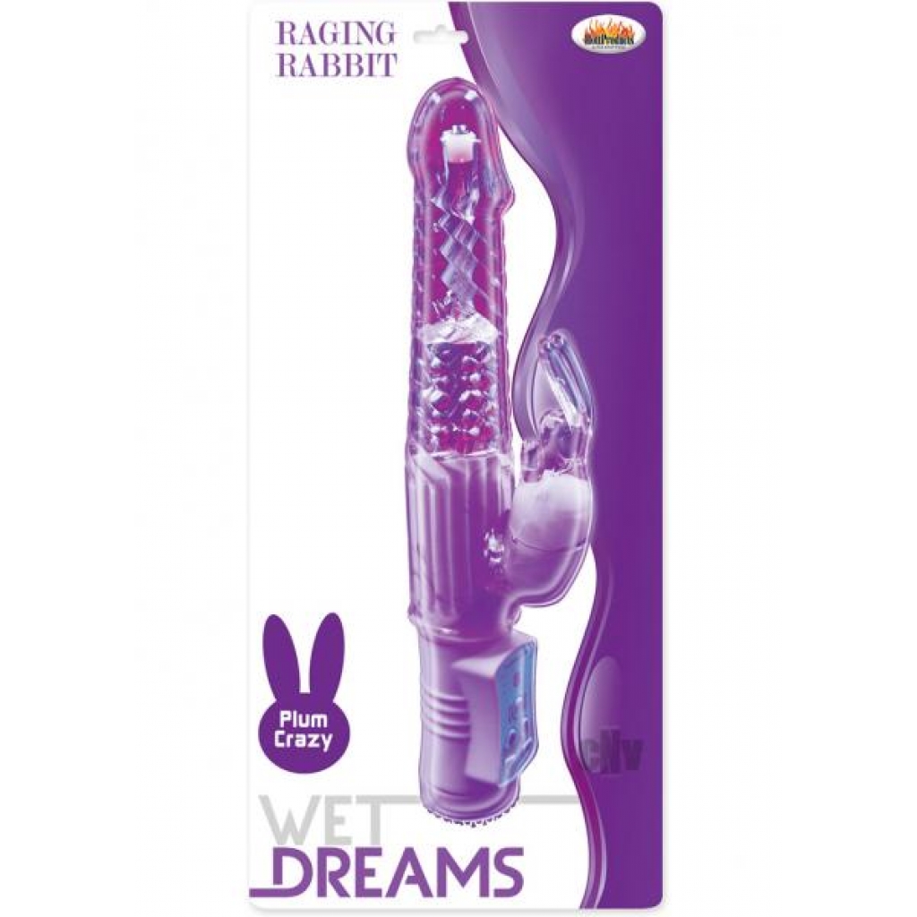 Wet Dreams Raging Rabbit Purple Vibrator