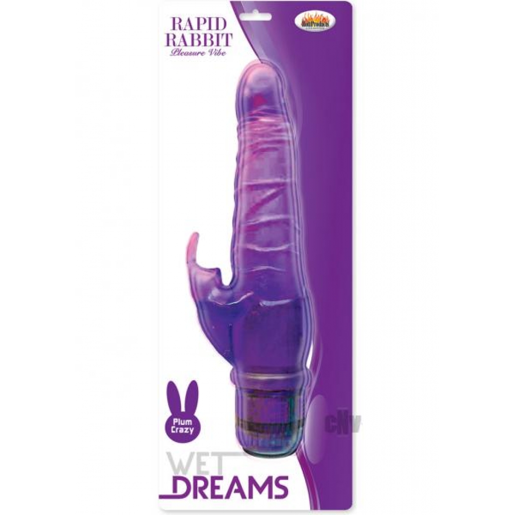 Rapid Rabbit Purple Vibrator - Hott Products