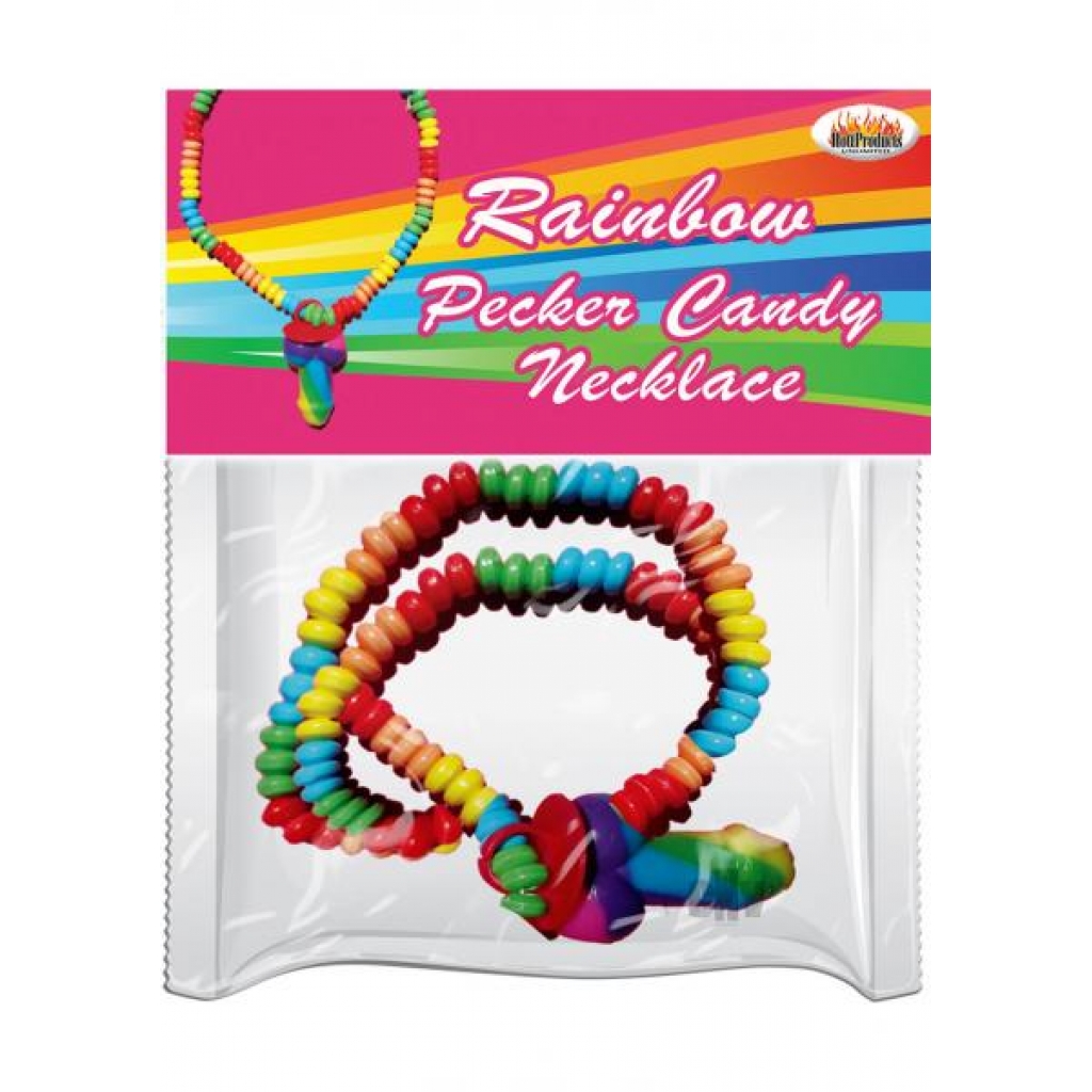 Rainbow Cock Stretchy Candy Necklace - Hott Products