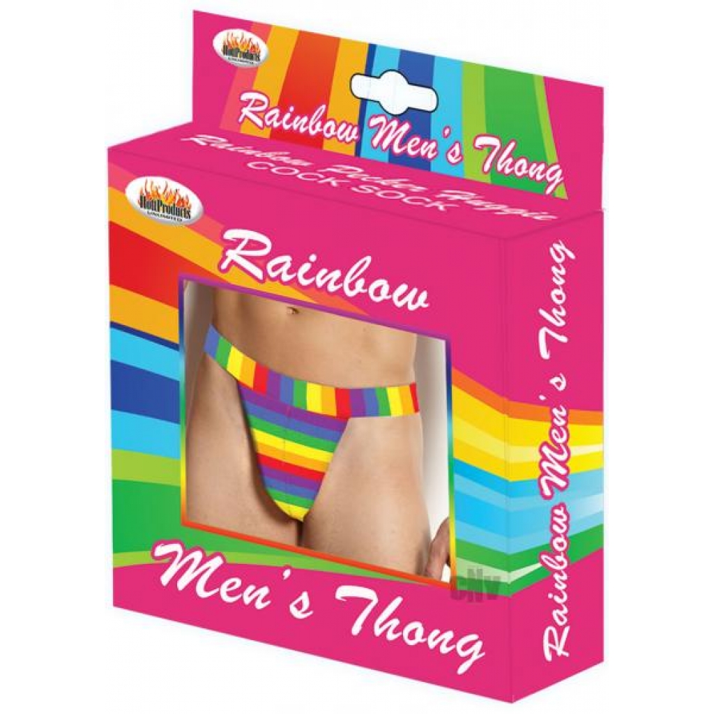 Rainbow Men's Thong One Size - Hott Products