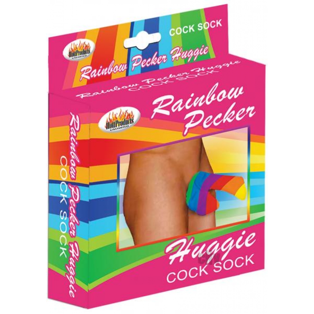 Rainbow Huggie Men's Cock Sock for Fun Nights