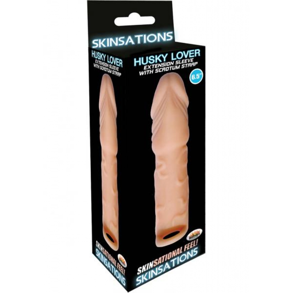 Skinsations Husky Lover Scrotum Strap Sleeve for Enhanced Experience