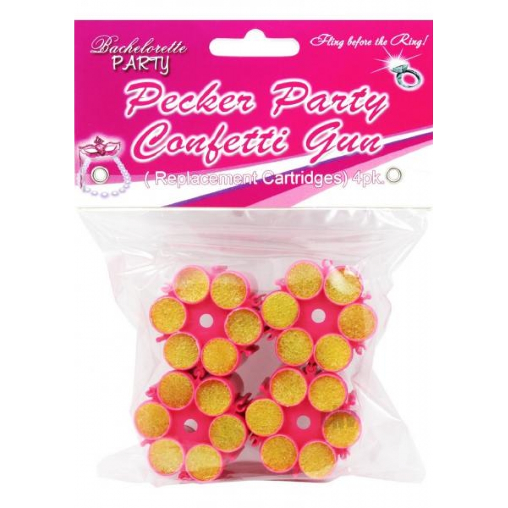 Pecker Party Confetti Gun Refills 4pk - Hott Products