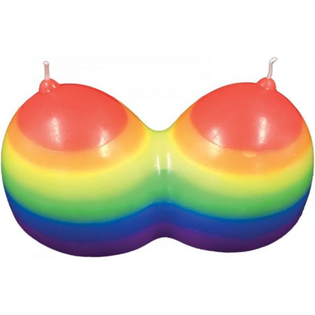 Jumbo Boobie Rainbow Candle - Hott Products