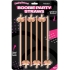 Boobie Straws Beige 6 Pack - Hott Products