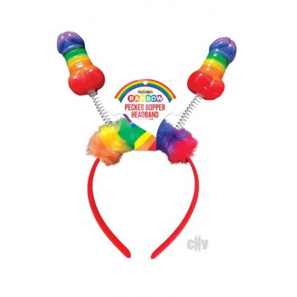 Rainbow Pecker Bopper Head Band O/S - Hott Products