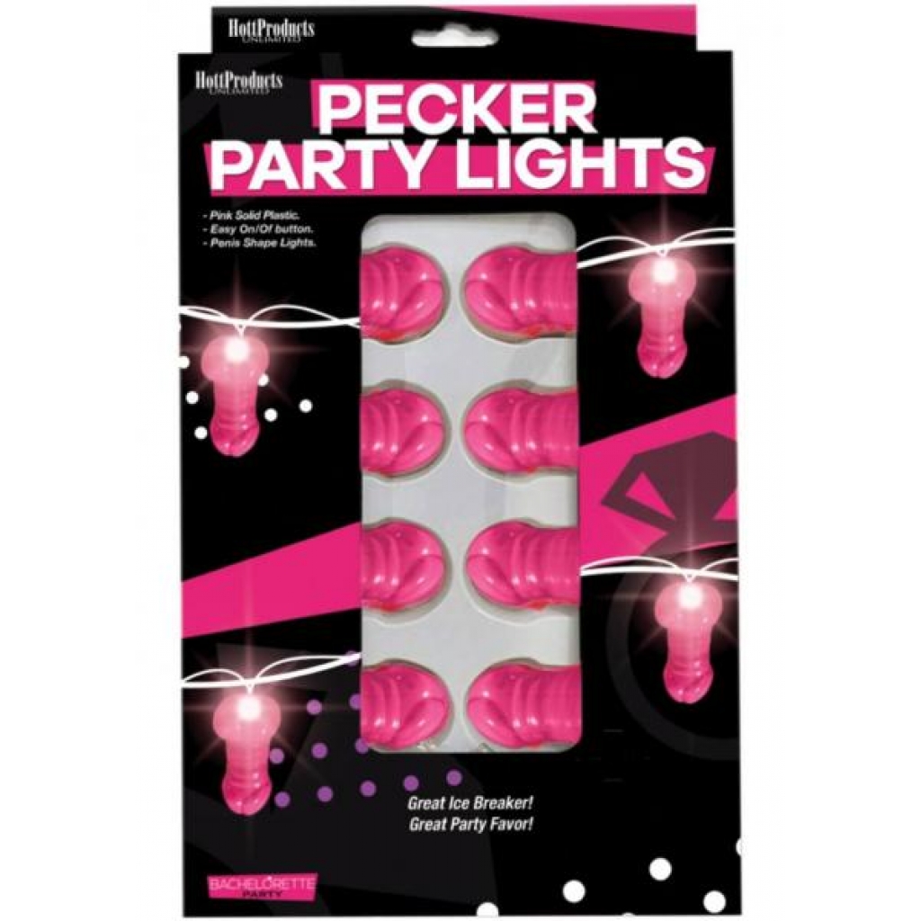 Light Up Pink Pecker String Party Lights - Hott Products