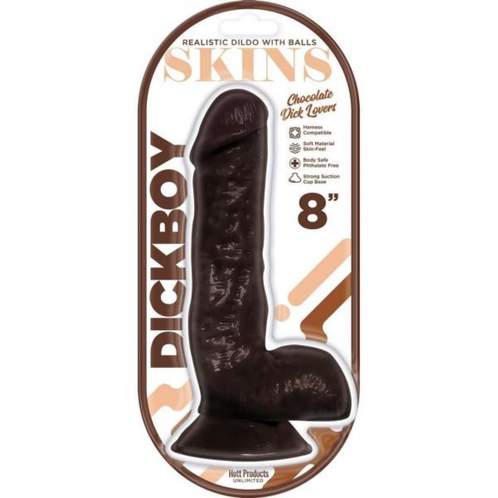 Dickboy Skins Chocolate Lovers - 8 inches Dildo