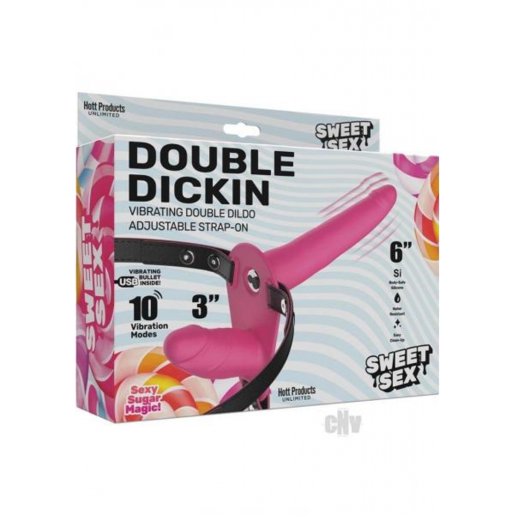 Sweet Sex Double Dickin - Vibrating Strap-On for Adventurous Couples