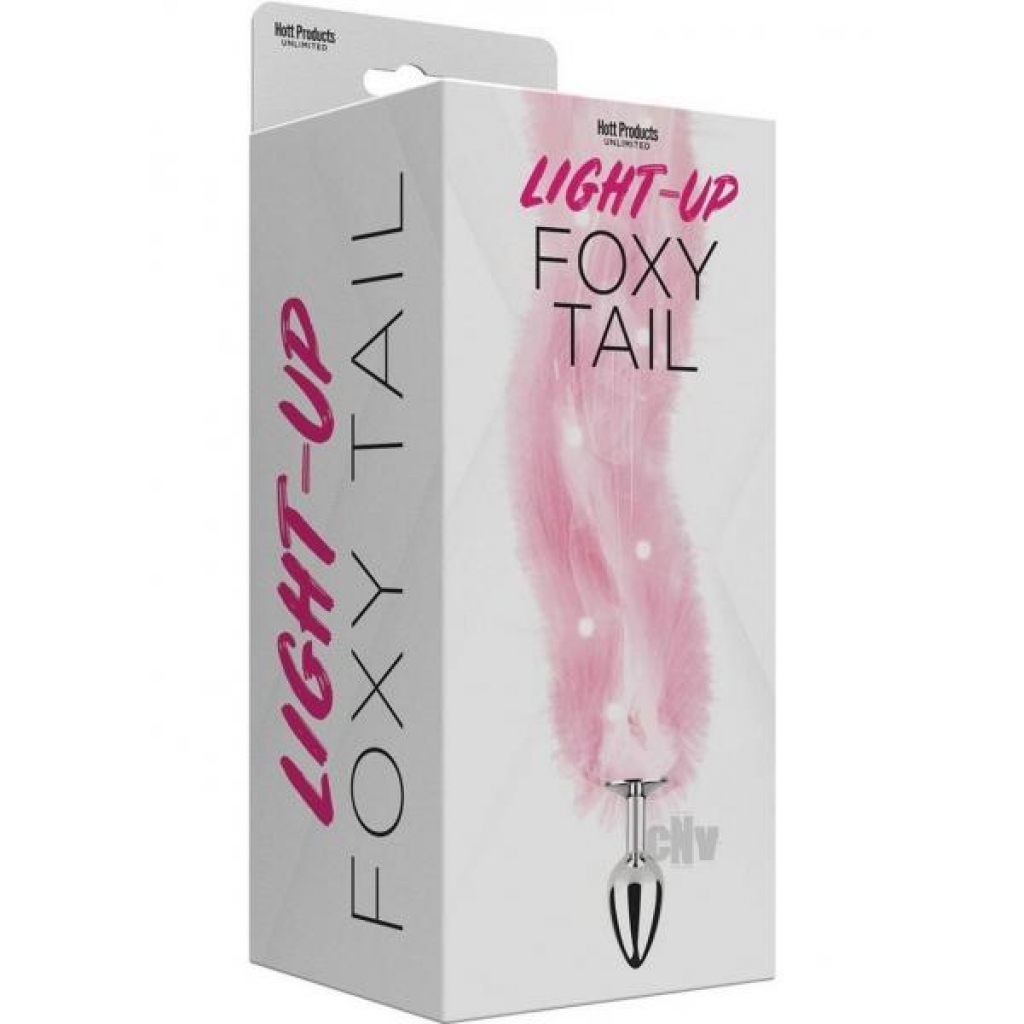 Foxy Tail LED Butt Plug - Pink