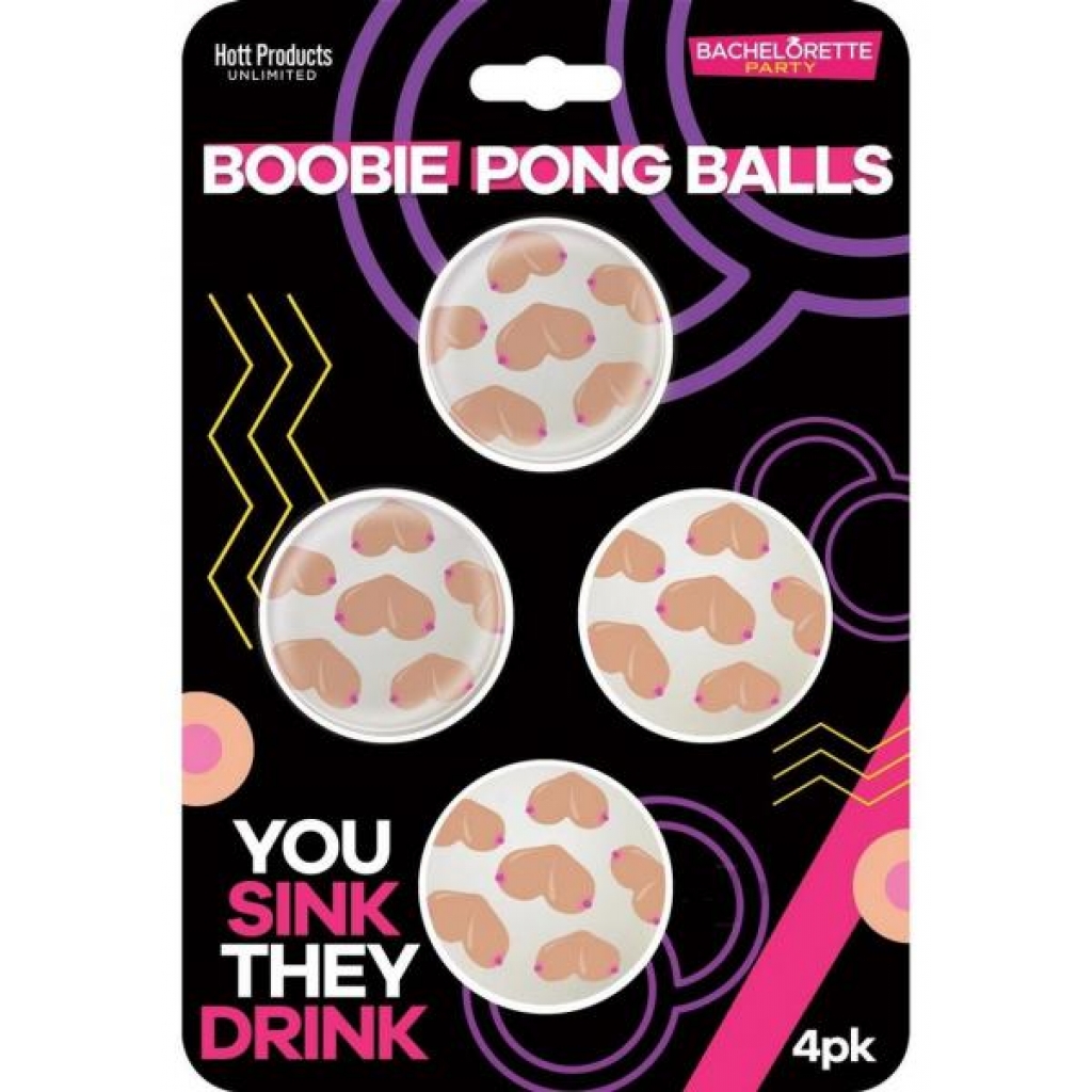 Boobie Beer Pong Balls 4pk - Hott Products