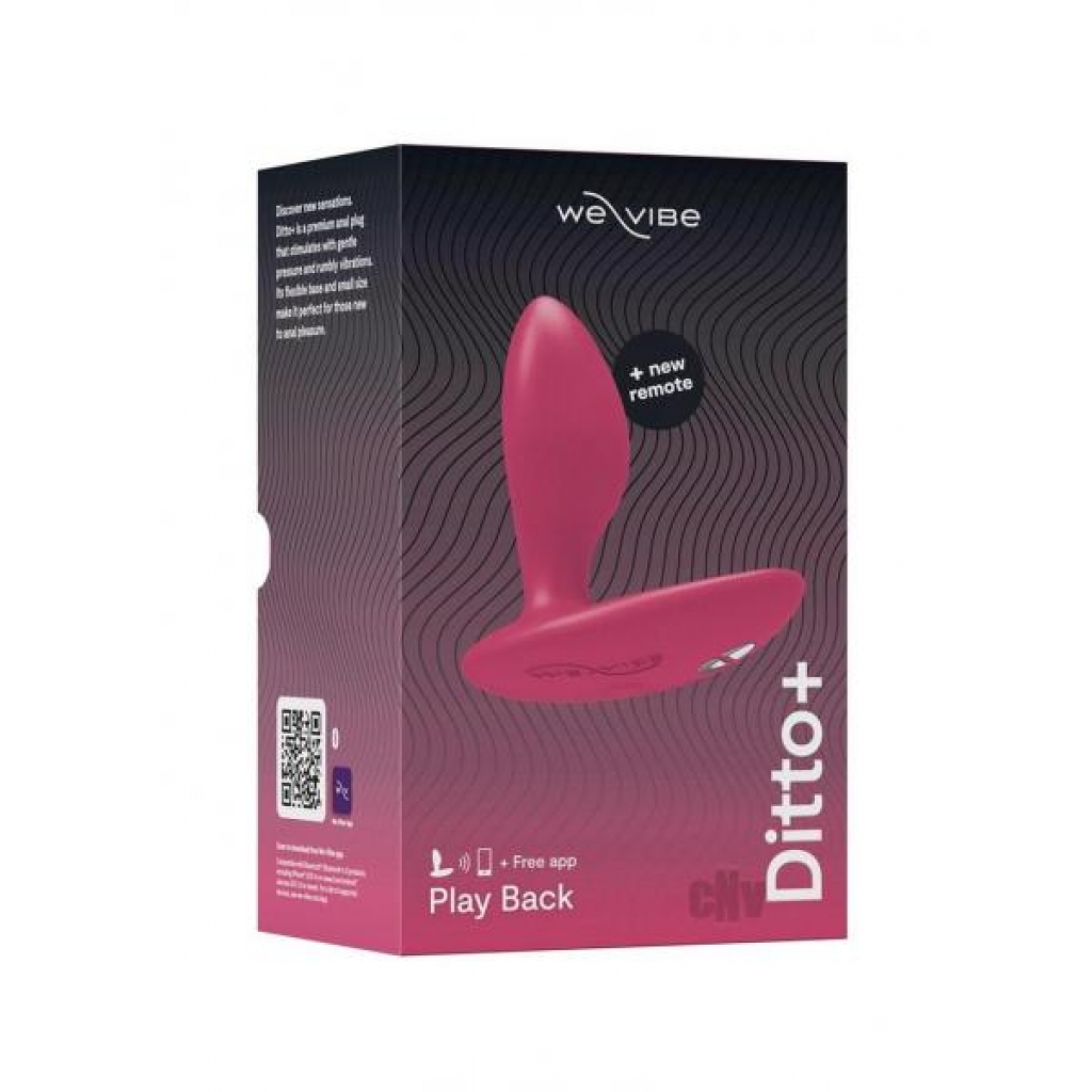 We-Vibe Ditto+ - Cosmic Pink Vibrating Plug