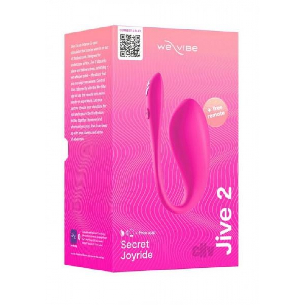 We-Vibe Jive 2 - App-Controlled Pleasure Toy - Pink