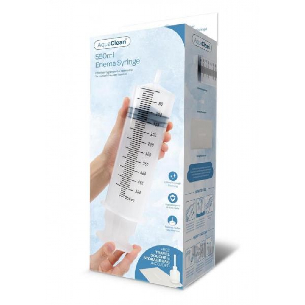 Ultraclean 550cc Enema Syringe - Clear