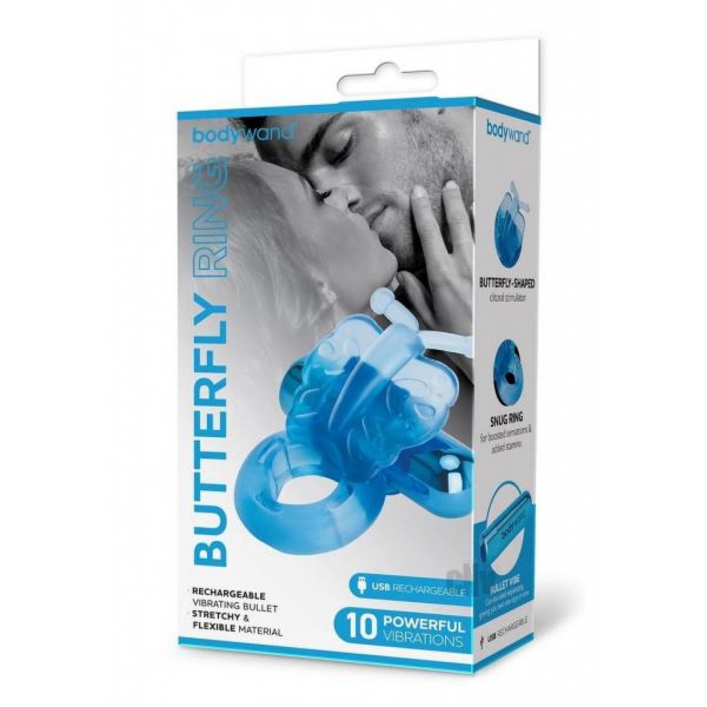 Bodywand Recharge Butterfly - Blue for Intense Stimulation