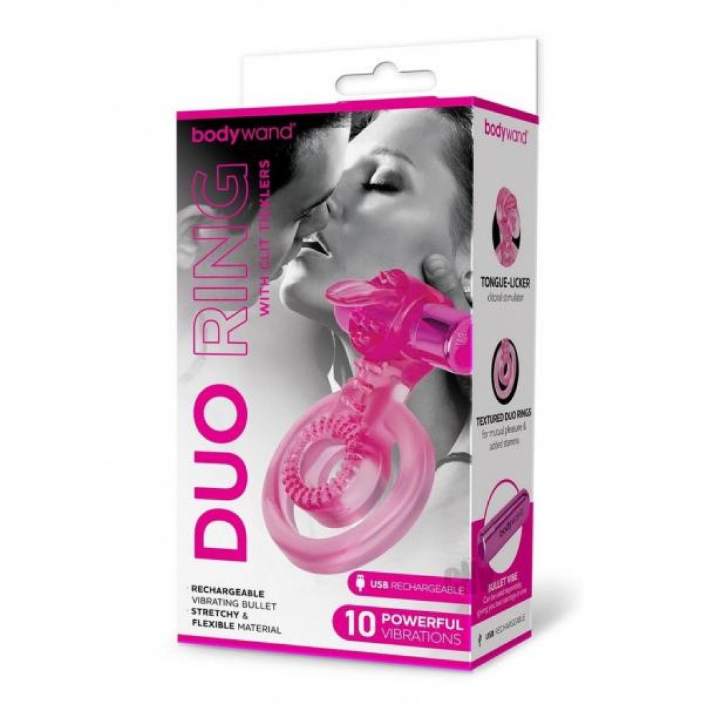 Bodywand Recharge Duo with Clit Ticklers - Pink