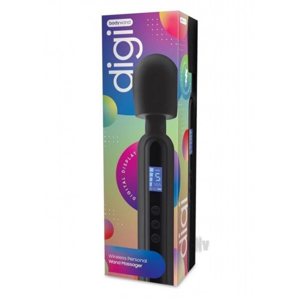 Bodywand Digi Vibrating Wand Massager - Black