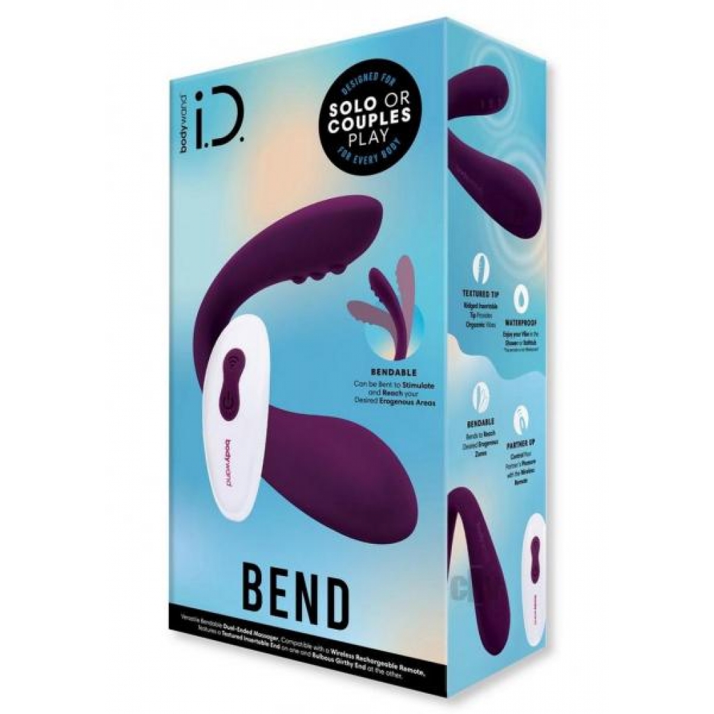 Bodywand Id Bend Purple - Flexible Vibrator