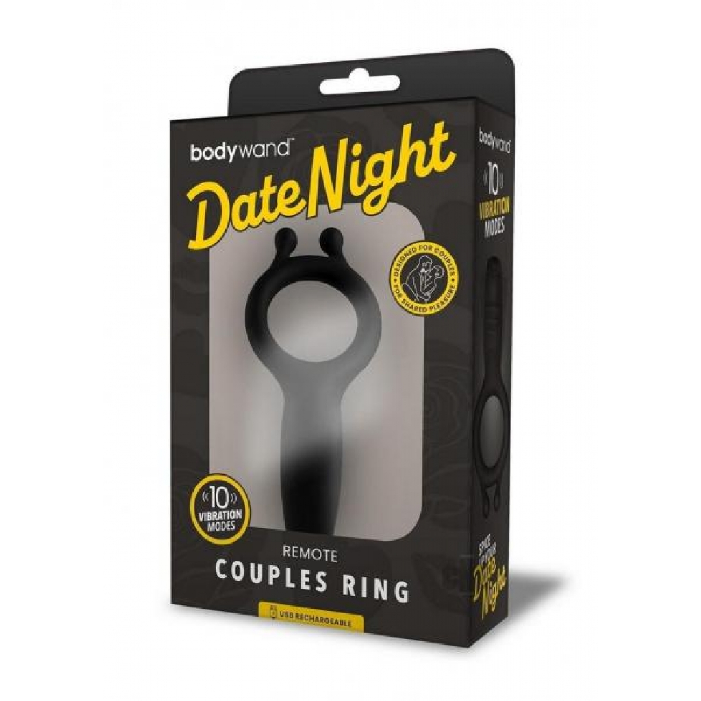 Bodywand Date Night Couples Ring Black