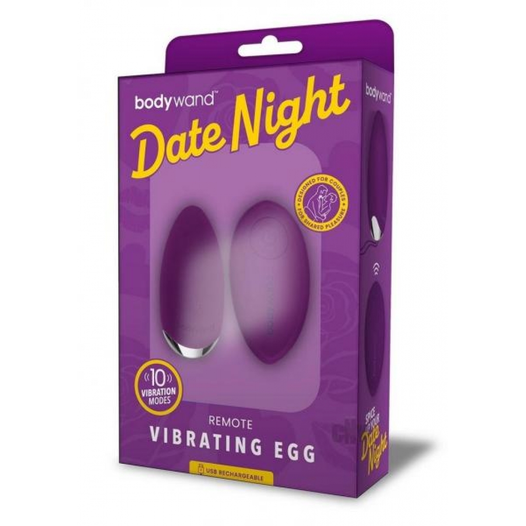 Bodywand Date Night Remote Vibrating Egg for Couples