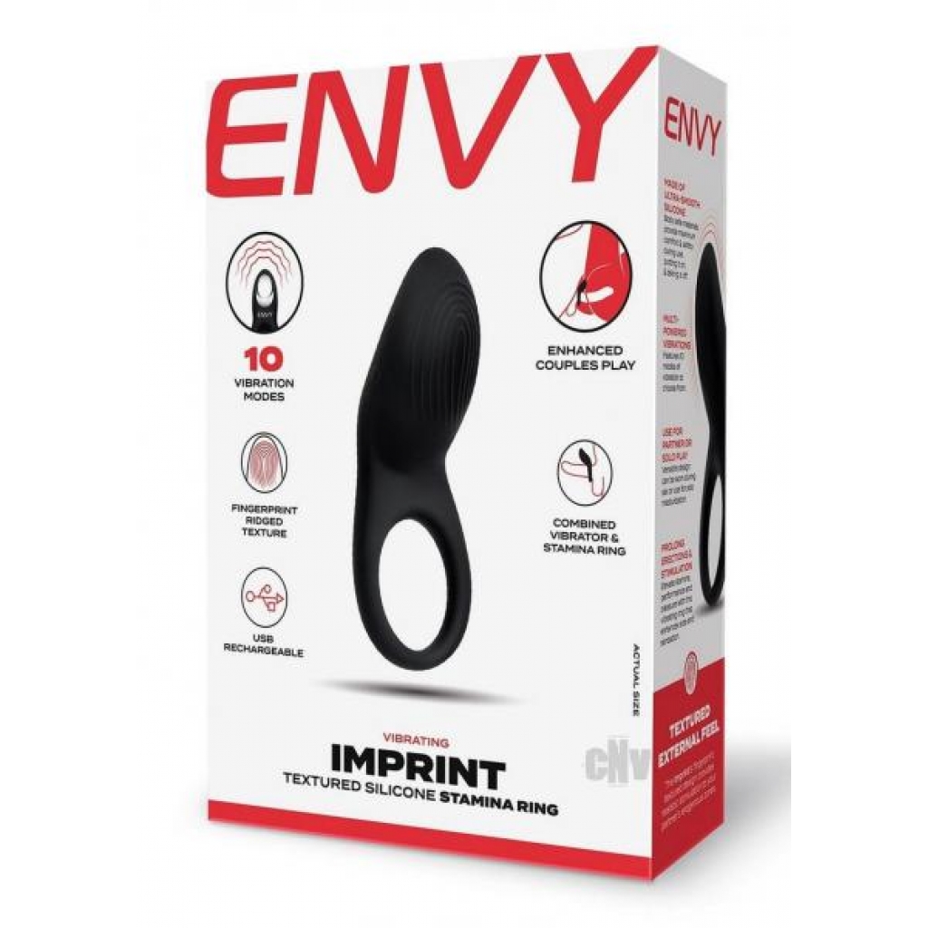 Envy Toys Imprint Textured Stamina Ring - Xgen, Llc.