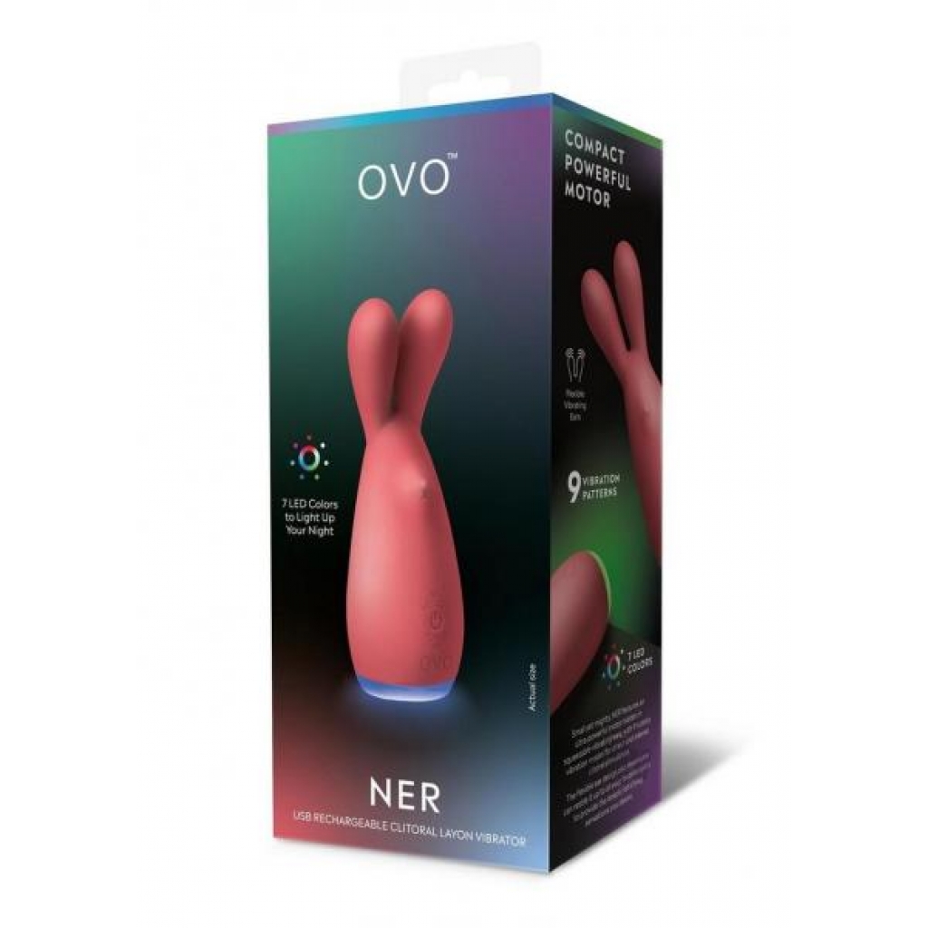 Ovo Ner Clitoral Vibrator Red/orange - Xgen, Llc.