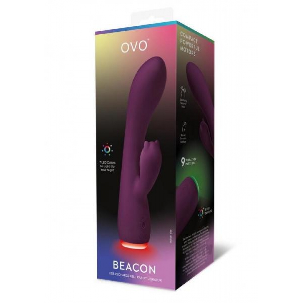 Ovo Beacon Dual Stim Vibe Purple - Xgen, Llc.