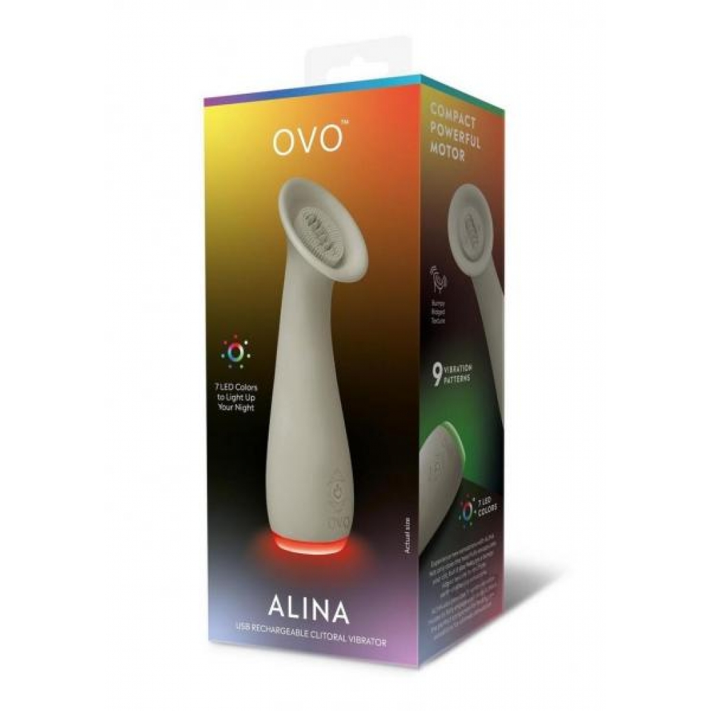 Ovo Alina Clitoral Vibrator Gray - Xgen, Llc.