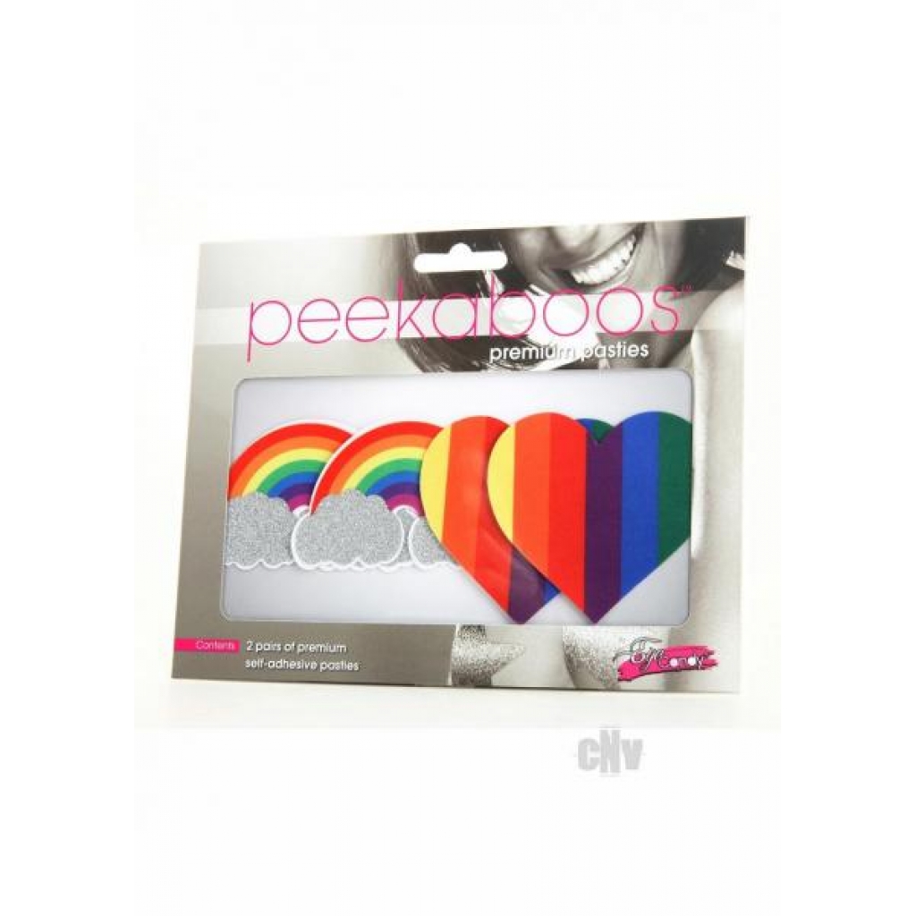 Peekaboo Pride Glitter Rainbows And Hearts - Xgen, Llc.