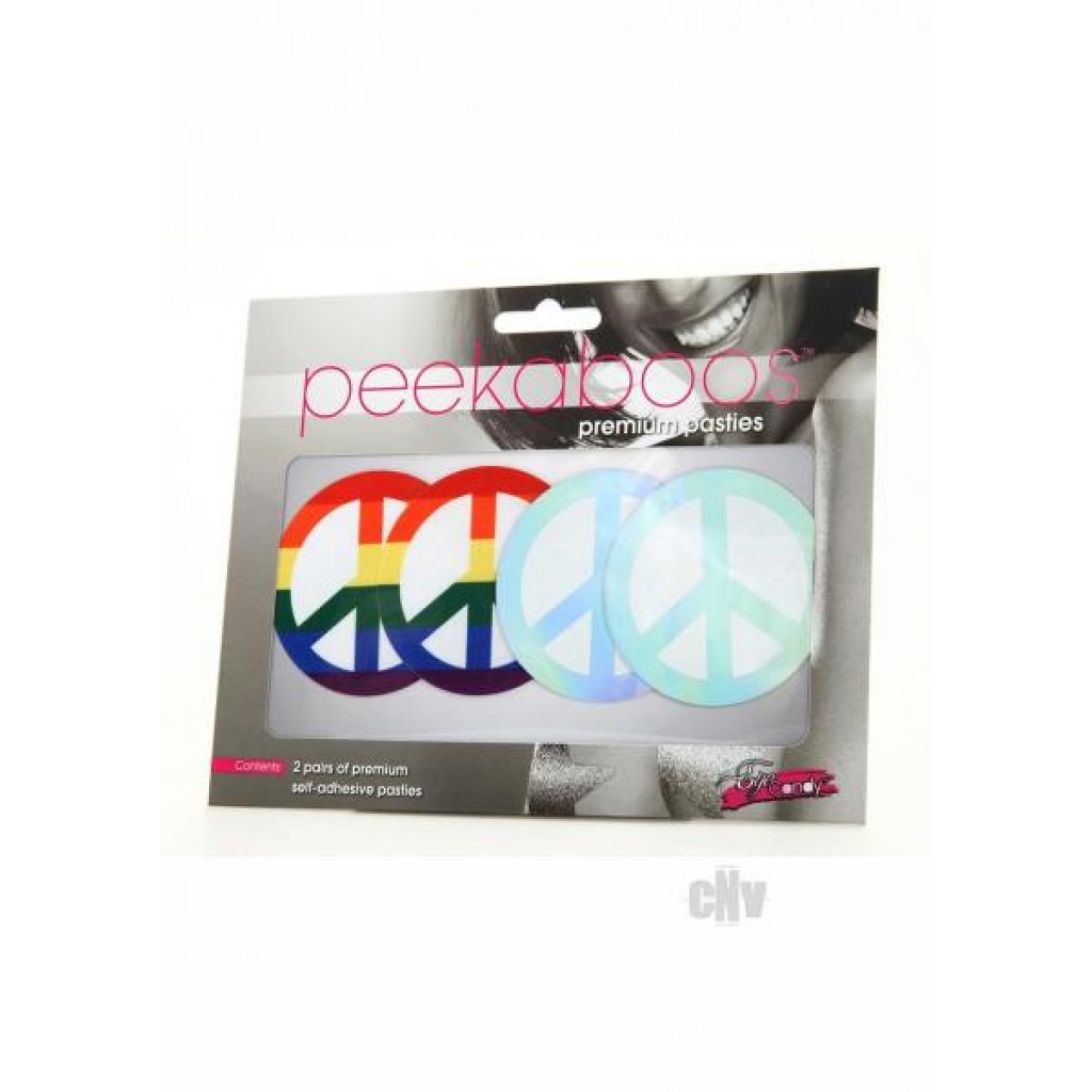 Peekaboo Pride Peace Signs Rainbow - Xgen, Llc.