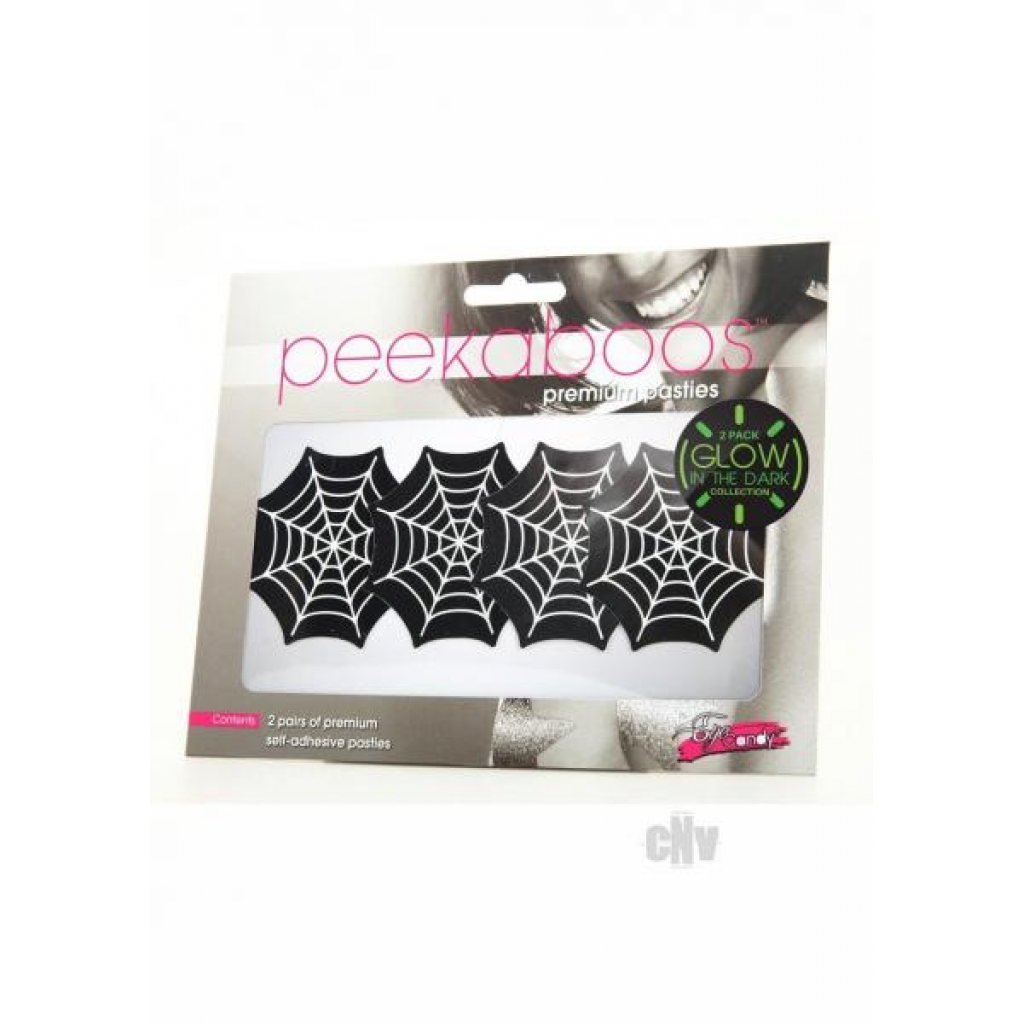 Peekaboo Glow in the Dark Webs - Premium Pasties