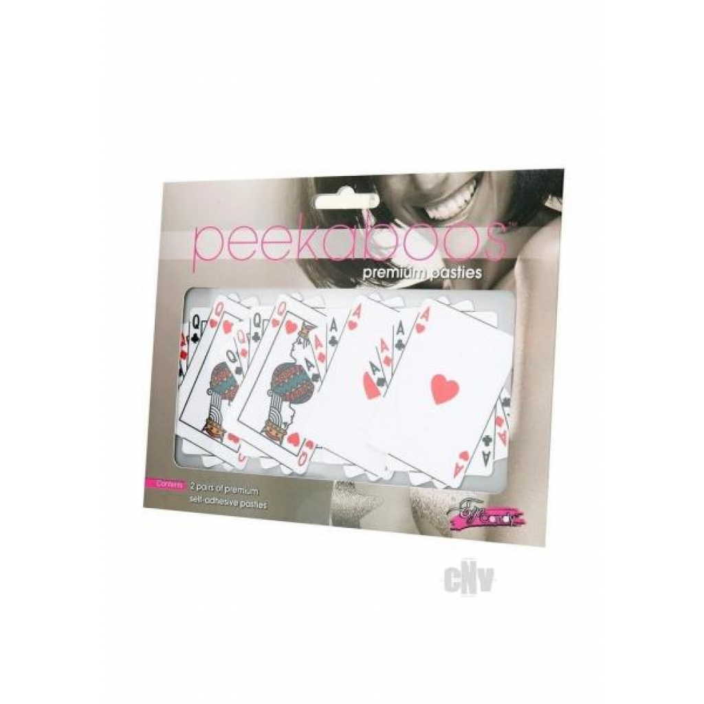 Peekaboo Queens And Aces White