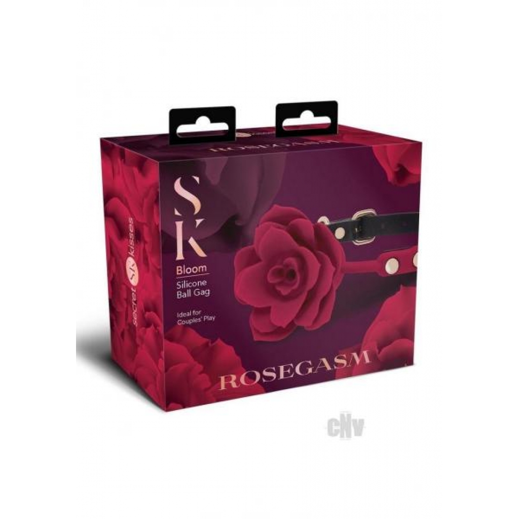 Sk Rosegasm Bloom Silicone Gag Red - Xgen, Llc.