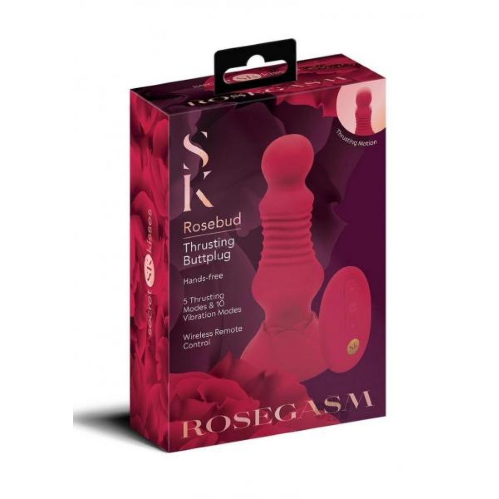 Sk Remote Thrust Rosebud Buttplug - Xgen, Llc.