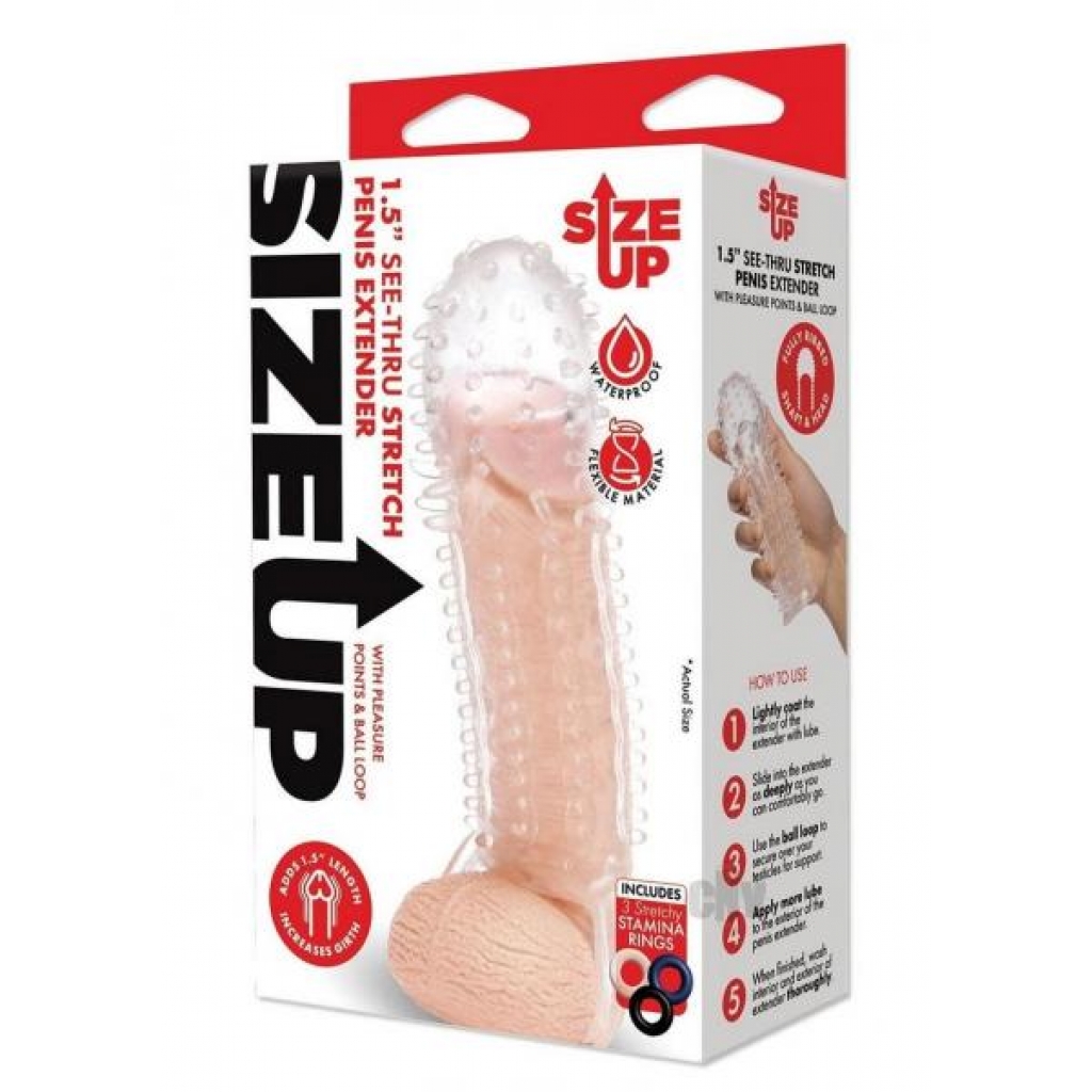 Su Clear View Penis Extender Textur - 1.5