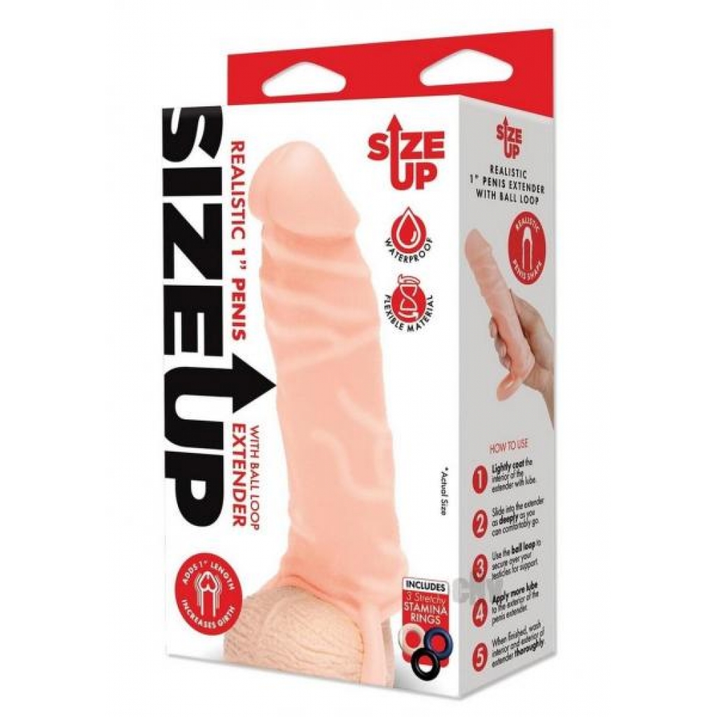 Su Silicone Penis Extender - Flesh