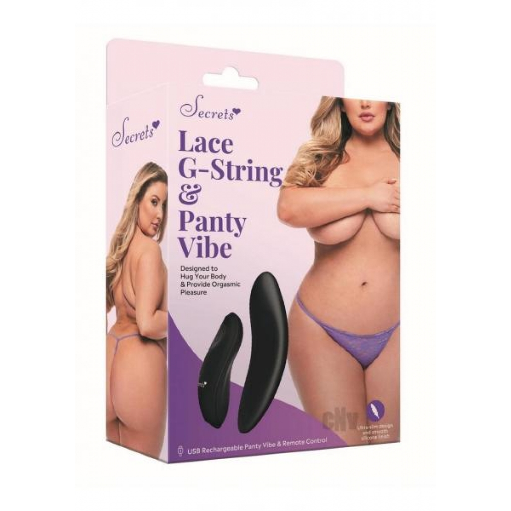 Lace G-String with Remote-Controlled Vibrating Panty