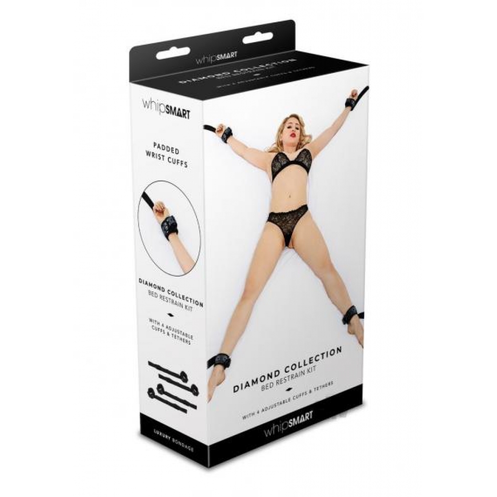 Whip Smart Diamond Bed Ties Black - Xgen, Llc.