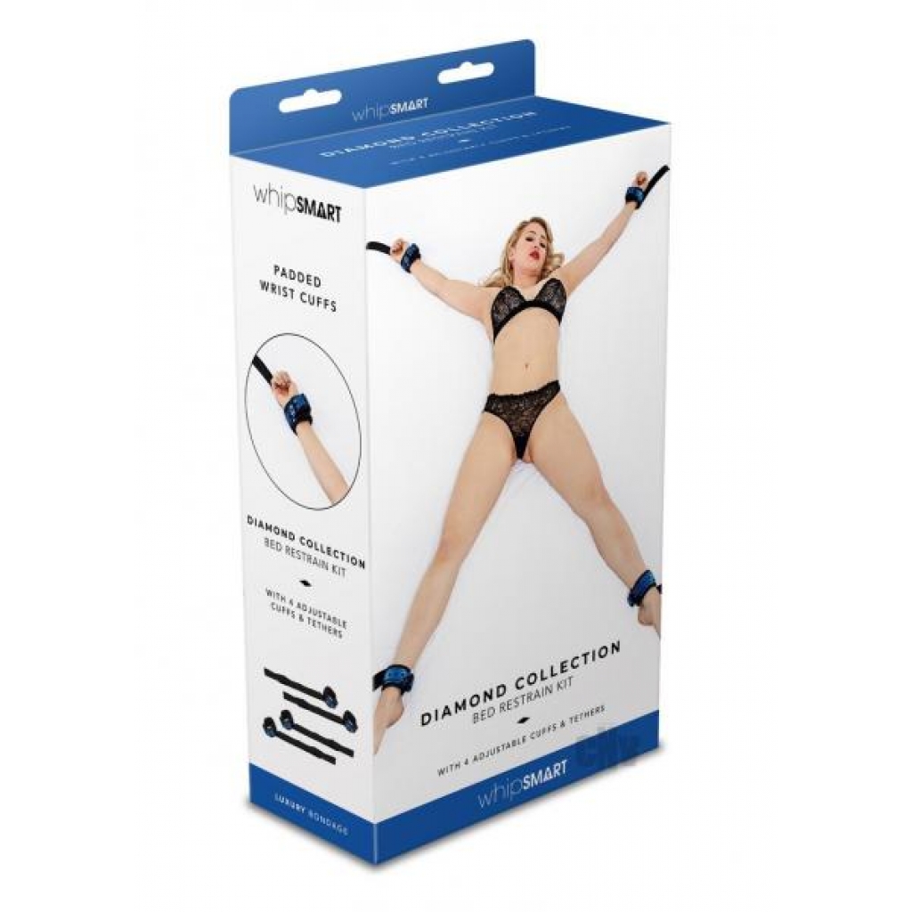 Whip Smart Diamond Bed Ties Blue - Xgen, Llc.