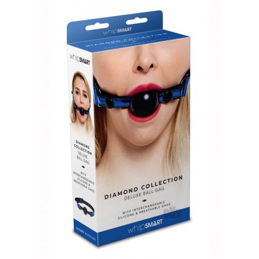 Whipsmart Deluxe Ball Gag Blue - Xgen, Llc.