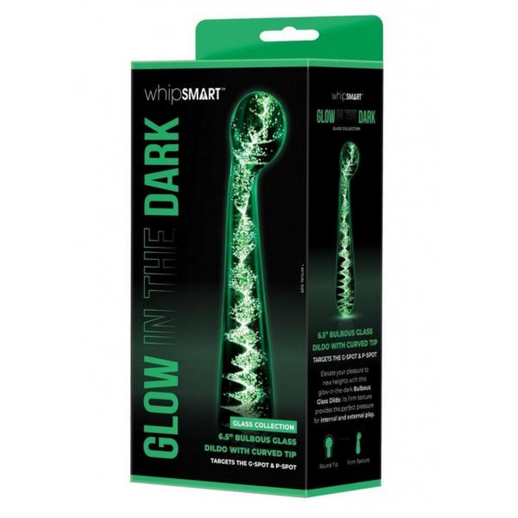 Whipsmart Bulbous Glass Dildo Curved - 6.5 inches