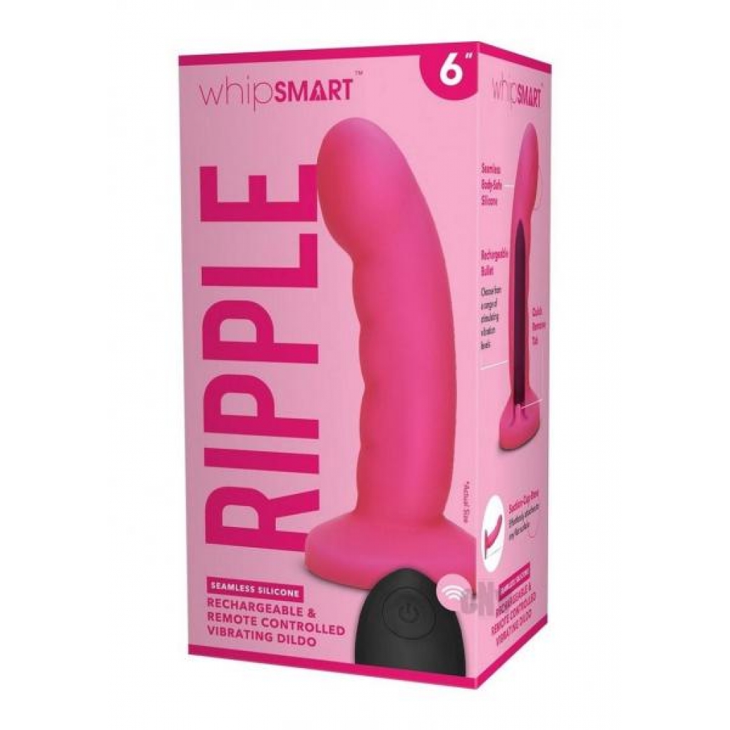 Whipsmart Curved Ripple Dildo 6 Pink - Xgen, Llc.