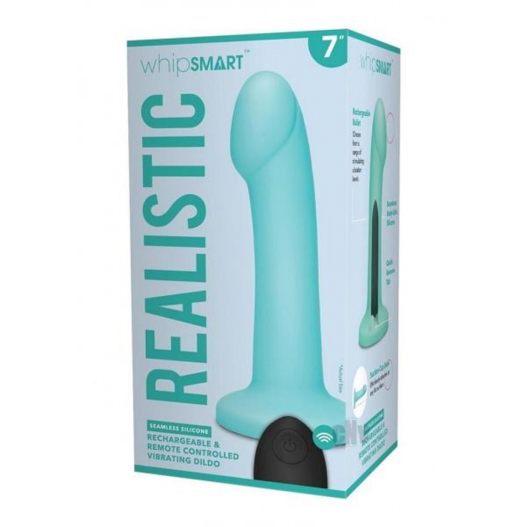 Whipsmart Remote-Controlled Rechargeable Vibrating Dildo - 7 Blue