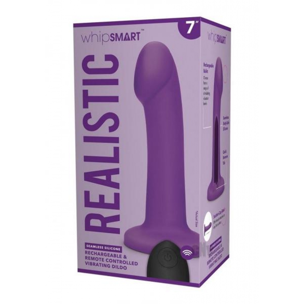 Whipsmart R/C Rechargeable Dildo - 7 inches Purple