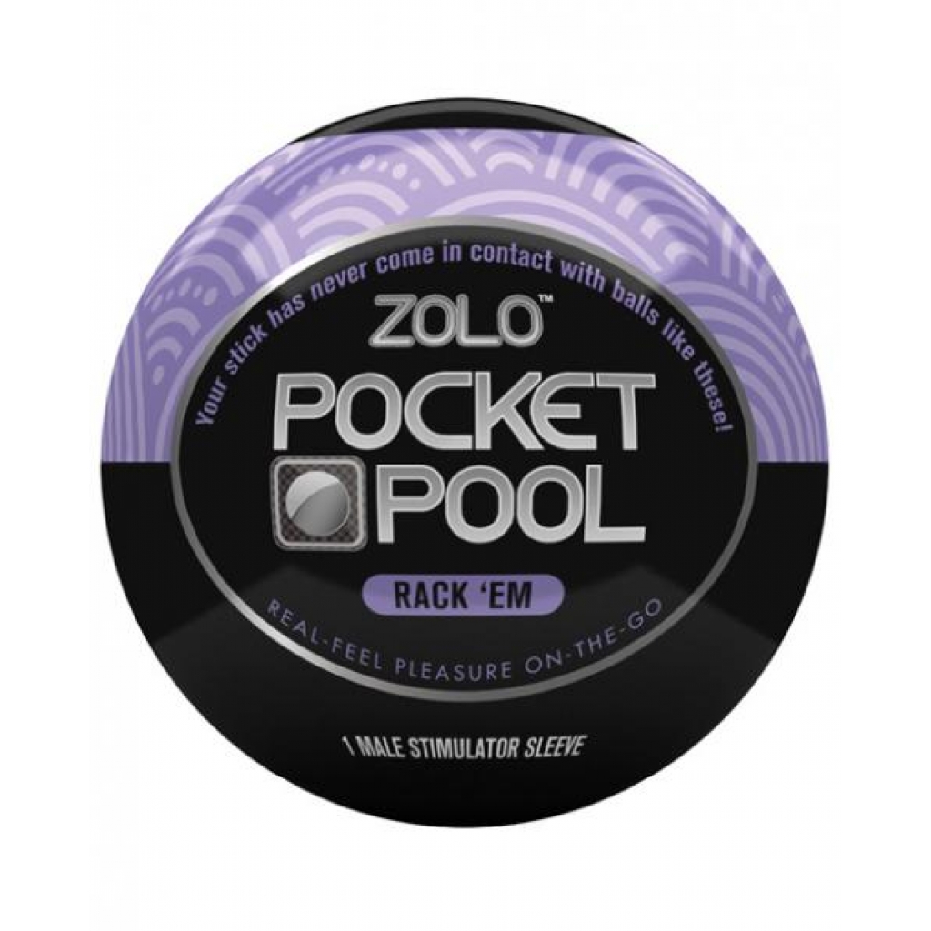 Zolo Pocket Pool Rack Em Purple Sleeve - Adult Brand Concepts