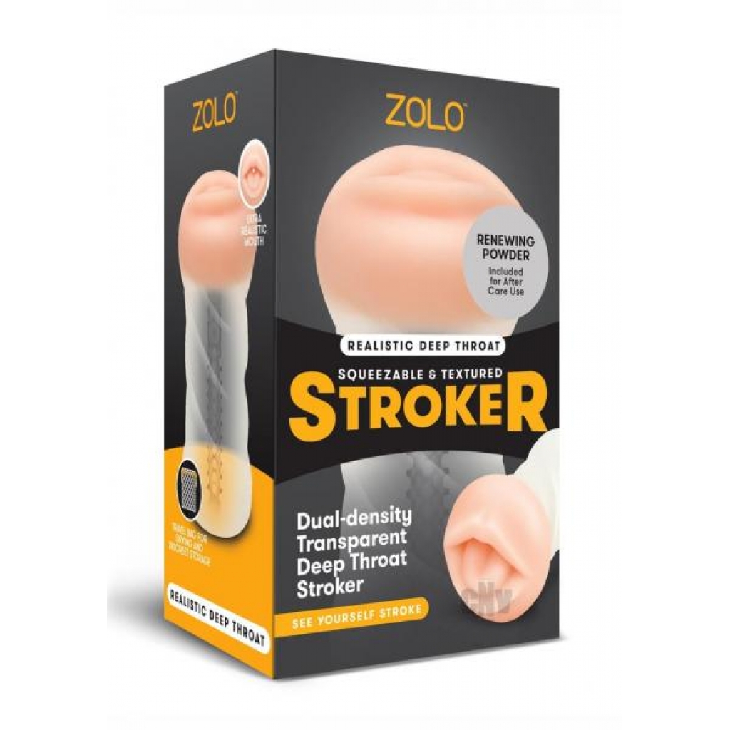 Zolo Male Masturbator Deep Throat Clr - Zolo