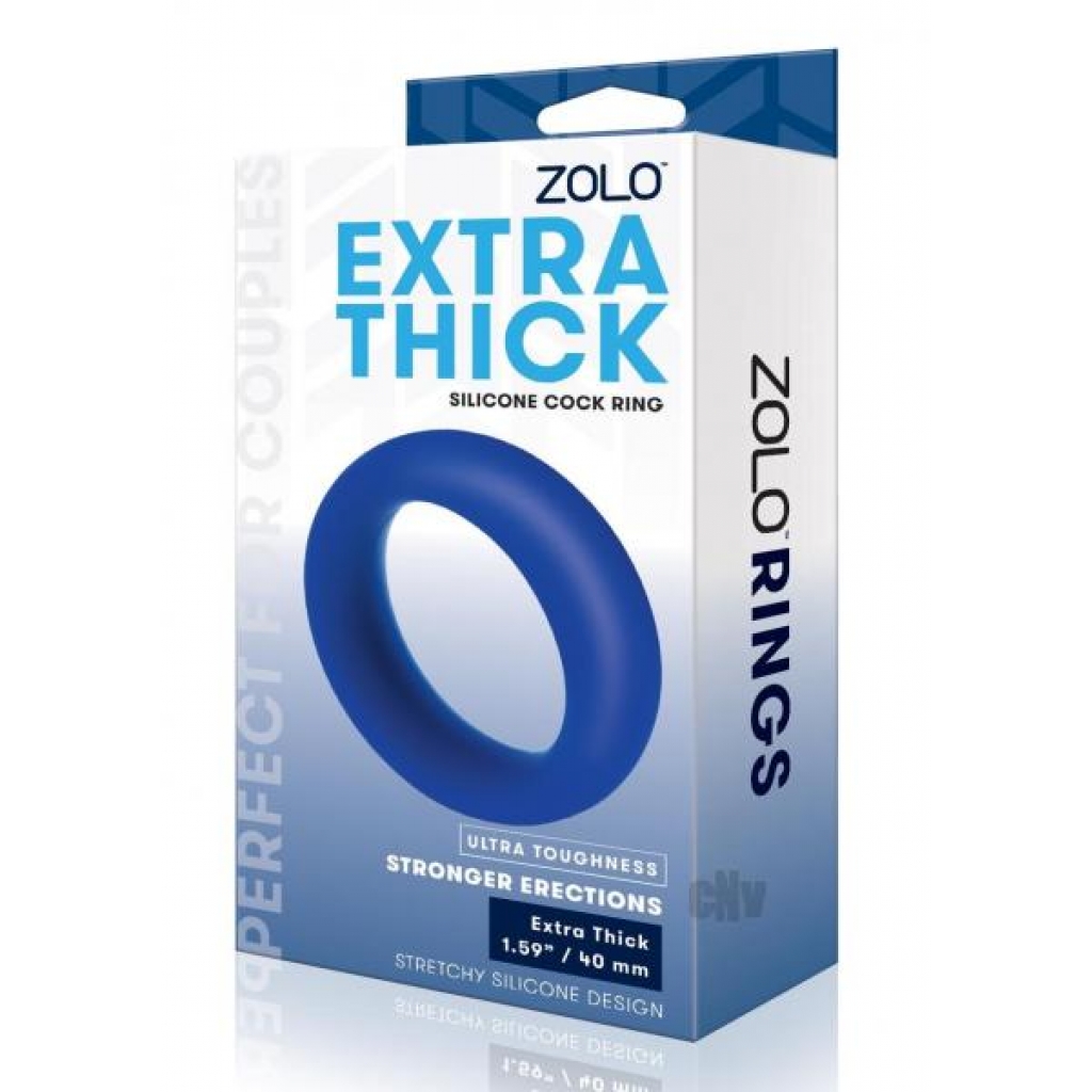 Zolo Extra Thick Cock Ring Navy - Xgen, Llc.