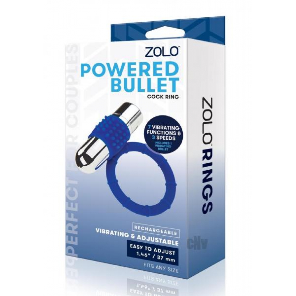 Zolo Rechargeable Vibe Cock Ring Navy - Xgen, Llc.