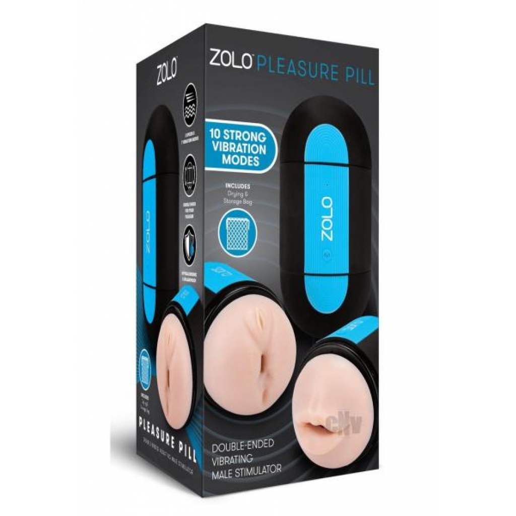 Zolo Pleasure Pill - Dual-Ended Vibrating Male Stimulator